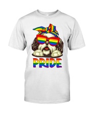 Pride LGBT Gay Be Lesbian Shih Tzu Funny Classic T-Shirt front