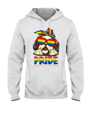 Pride LGBT Gay Be Lesbian Shih Tzu Funny Hooded Sweatshirt tile