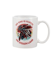 Native American No One Is Illegal On Stolen Land Mug tile