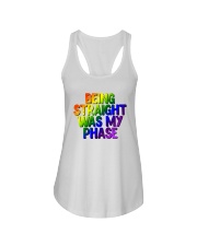 Being Straight Was My Phase Ladies Flowy Tank tile