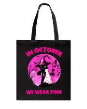 October we wear pink Cat Tote Bag tile