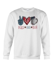 Peace Love Beer Crewneck Sweatshirt tile