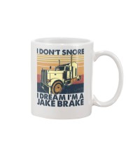 Retro I Don't Snore I Dream I'm A Jake Brake Mug tile