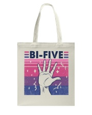 LGBTQ Pride Bi Five Tote Bag tile