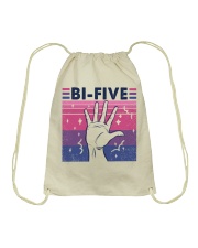 LGBTQ Pride Bi Five Drawstring Bag tile