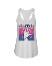 LGBTQ Pride Bi Five Ladies Flowy Tank tile