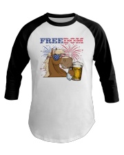 Horse US Freedom Baseball Tee tile