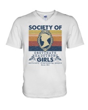 Society of Obstinate Headstrong Girls V-Neck T-Shirt tile