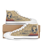 Society of Obstinate Headstrong Girls Women's High Top White Shoes outside-right-inside-right