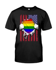 LGBT Tear Off Flag Funny Gift Premium Fit Mens Tee tile