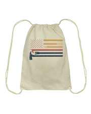 EMS Us Flag Summer Vintage Drawstring Bag tile
