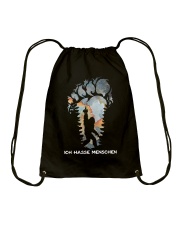 Bigfoot I Hate People Drawstring Bag tile