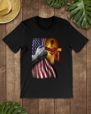 Independence Day Jesus Flag Classic T-Shirt lifestyle-mens-crewneck-front-18