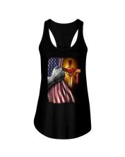 Independence Day Jesus Flag Ladies Flowy Tank tile