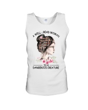 A well-read woman is a dangerous creature Unisex Tank tile