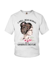A well-read woman is a dangerous creature Youth T-Shirt tile