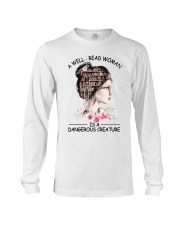 A well-read woman is a dangerous creature Long Sleeve Tee tile