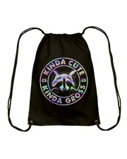 Raccoon Kinda Cute Kinda Gross Drawstring Bag tile