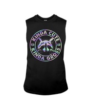 Raccoon Kinda Cute Kinda Gross Sleeveless Tee tile