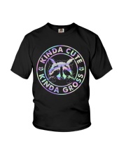 Raccoon Kinda Cute Kinda Gross Youth T-Shirt tile
