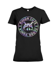 Raccoon Kinda Cute Kinda Gross Premium Fit Ladies Tee tile