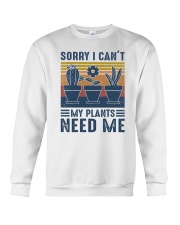 Sorry I can't My plants need me Crewneck Sweatshirt tile