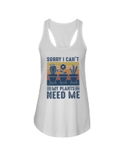 Sorry I can't My plants need me Ladies Flowy Tank tile