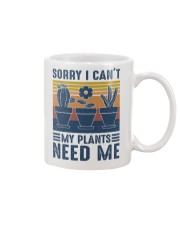 Sorry I can't My plants need me Mug tile