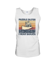 Paddle faster i hear banjos Unisex Tank tile