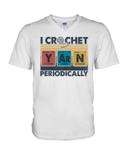 I Crochet Yarn Periodically V-Neck T-Shirt tile