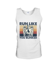 Run like you blinked Unisex Tank tile