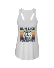 Run like you blinked Ladies Flowy Tank tile