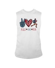 Peace Love Running Sleeveless Tee tile