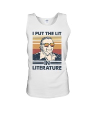I Put The Lit In Literature Mario Puzo Unisex Tank tile