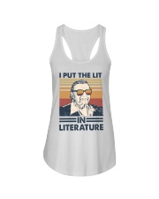 I Put The Lit In Literature Mario Puzo Ladies Flowy Tank tile