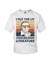 I Put The Lit In Literature Mario Puzo Youth T-Shirt tile