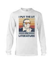 I Put The Lit In Literature Mario Puzo Long Sleeve Tee tile