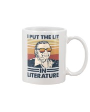 I Put The Lit In Literature Mario Puzo Mug tile