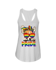 Pride LGBT Gay Be Lesbian Chihuahua Funny Ladies Flowy Tank tile