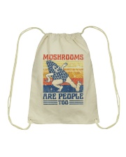 Mushrooms Are People Too Drawstring Bag tile