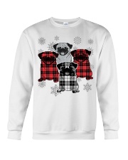 Christmas tartan pug Crewneck Sweatshirt front