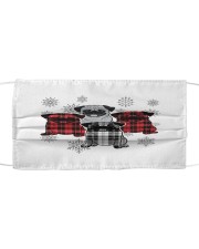 Christmas tartan pug Mask tile