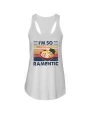 Retro I'm So Ramentic Ladies Flowy Tank tile