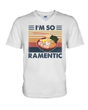 Retro I'm So Ramentic V-Neck T-Shirt tile