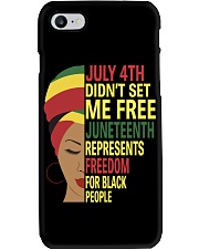 Juneteenth Represents Freedom For Black People Phone Case tile