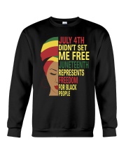Juneteenth Represents Freedom For Black People Crewneck Sweatshirt tile