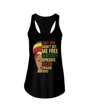 Juneteenth Represents Freedom For Black People Ladies Flowy Tank tile