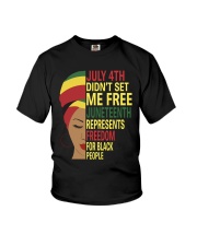 Juneteenth Represents Freedom For Black People Youth T-Shirt tile