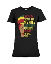 Juneteenth Represents Freedom For Black People Premium Fit Ladies Tee tile
