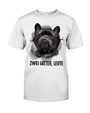 French Bulldog Six Feet People Classic T-Shirt front